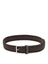 Anderson's Elastic Woven Belt In Brown