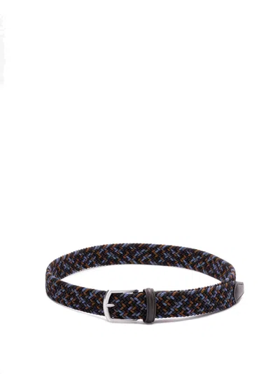 Anderson's Classic Anderson`s Multicolour Elastic Woven Belt