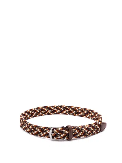 Anderson's Classic Anderson`s Multicolour Elastic Woven Belt