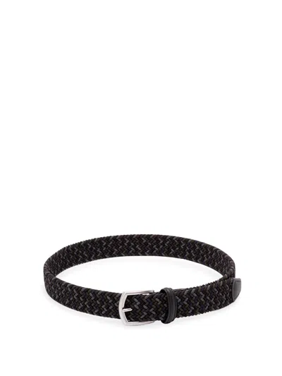 Anderson's Elastic Woven Belt In Black