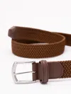 Anderson's Elastic Woven Belt In Brown