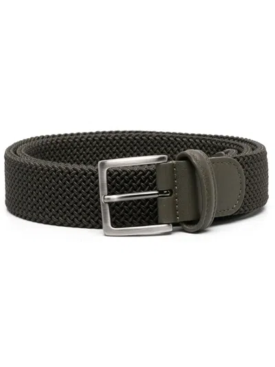Anderson's Elastic Woven Belt In Green