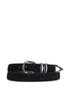Anderson's Genevieve Suede Belt In Black