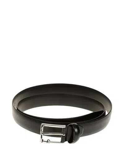 Anderson's 3cm Black Leather Belt