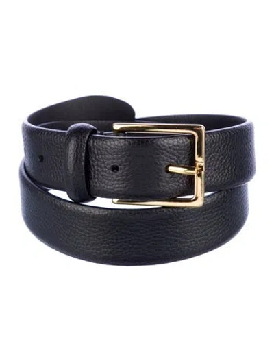 Pre-owned Anderson's Leather Belt In Black