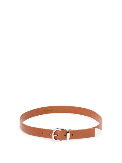 Anderson's Leather Belt In Brown