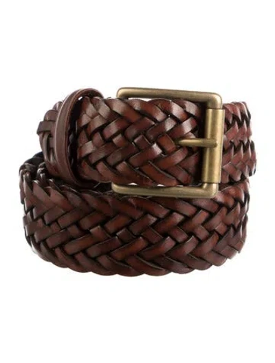 Pre-owned Anderson's Leather Belt In Brown