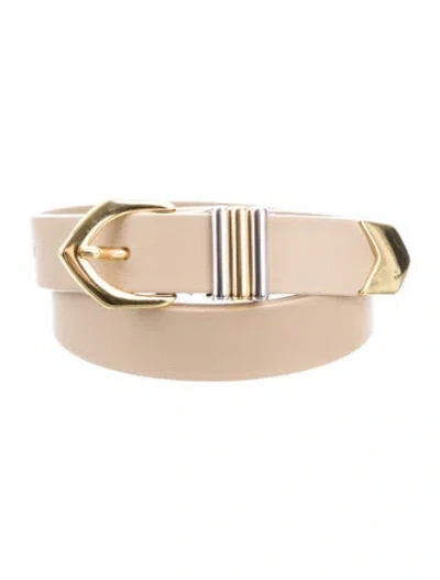 Pre-owned Anderson's Leather Belt In Neutral