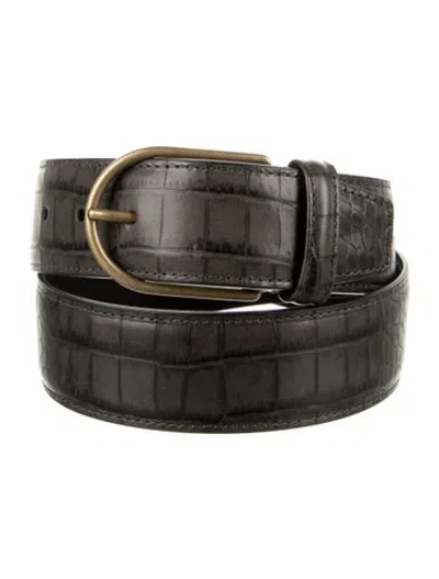 Pre-owned Anderson's Leather Belt W/ Tags In Black