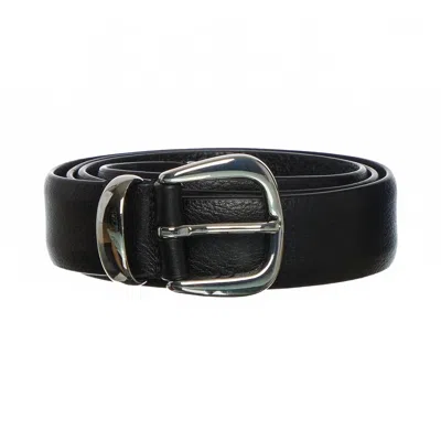 Anderson's Leather Belt With Buckle In Black