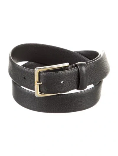 Pre-owned Anderson's Leather Waist Belt In Black
