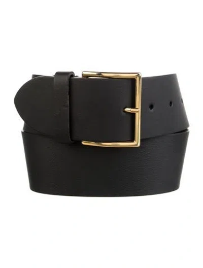 Pre-owned Anderson's Leather Waist Belt W/ Tags In Black