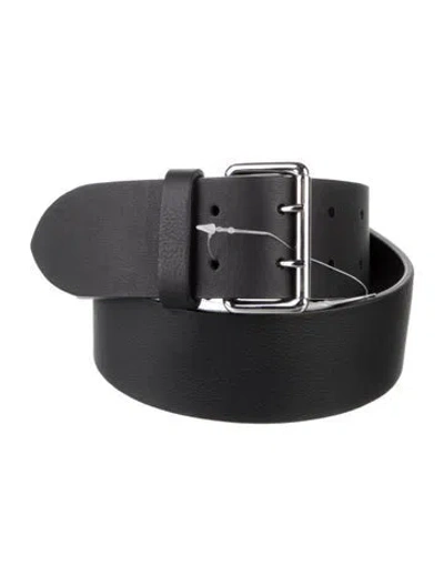 Pre-owned Anderson's Leather Waist Belt W/ Tags In Black