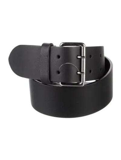 Pre-owned Anderson's Leather Waist Belt W/ Tags In Black