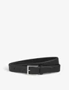 Anderson's Andersons Mens Black Soft Leather Belt In Black