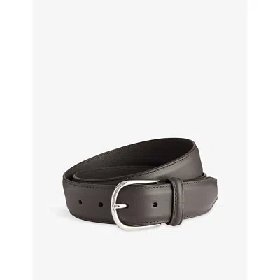 Anderson's Mens Classic Leather Belt Dark Brown