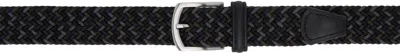 Anderson's Multicolor Classic Elastic Woven Belt In 136-n1 Black
