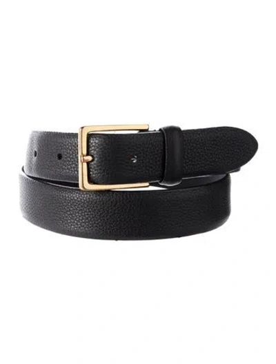 Pre-owned Anderson's Skinny Leather Belt In Black