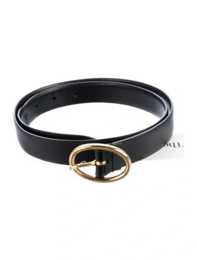 Pre-owned Anderson's Skinny Leather Belt In Black