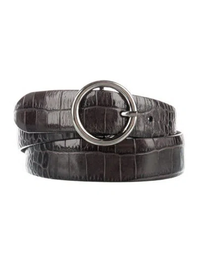 Pre-owned Anderson's Skinny Leather Belt In Black