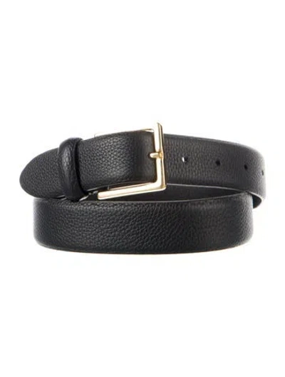 Pre-owned Anderson's Skinny Leather Belt In Black