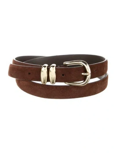 Pre-owned Anderson's Skinny Leather Belt In Brown