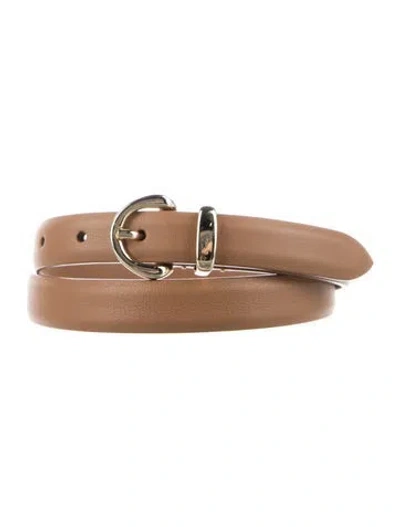 Pre-owned Anderson's Skinny Leather Belt In Brown