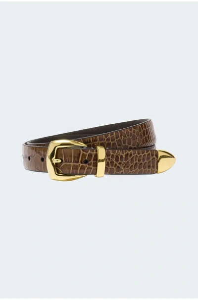 Anderson's Snake Western Belt In Tan In Brown