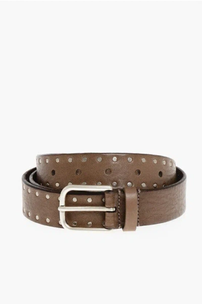 Anderson's Studded Leather Belt 30mm Grösse 95