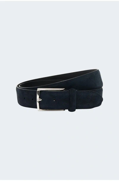 Anderson's Suede Belt In Navy