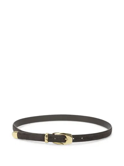Anderson's Suede Buckle Belt In Black