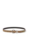 Anderson's Suede Buckled Belt In Brown