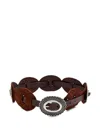Anderson's Suede Conchos Belt In Red