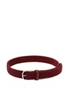 Anderson's Woven Belt In Burgundy