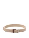 Anderson's Elastic Woven Belt In Neutral