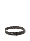 Anderson's Woven Cotton And Leather Belt