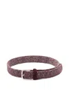 Anderson's Woven Belt With Suede Details