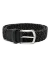 Anderson's Woven Elasticated Belt In Black