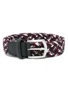 Anderson's Woven Elasticated Belt In Blue