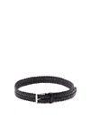 Anderson's Braided Leather Belt In Black