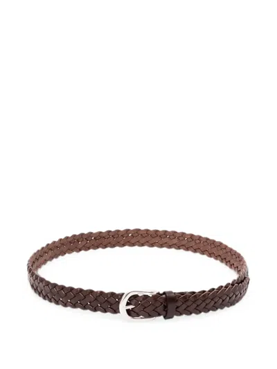 ANDERSON'S WOVEN LEATHER BELT