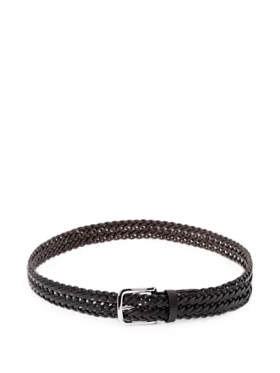 ANDERSON'S WOVEN LEATHER BELT