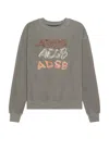 Andersson Bell Adsb Patch Logo Sweatshirt In Charcoal
