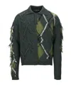 Andersson Bell Argyle Fisherman Sweater In Green