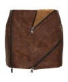 Andersson Bell Austin Wool Blend Mini Skirt In Brown