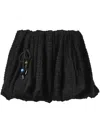 Andersson Bell Balloon Mini Skirt In Black