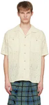 Andersson Bell Beige Bali Shirt In Ecru Ecru