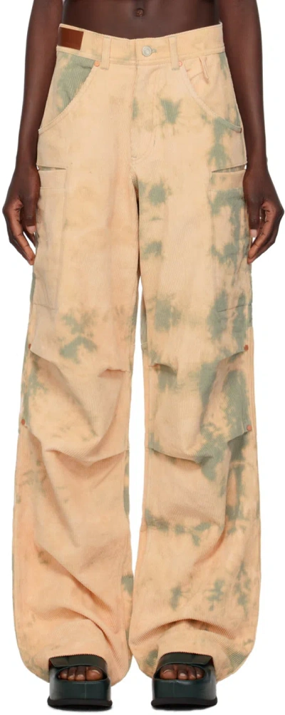 Andersson Bell Beige Flash Trousers In Ecru