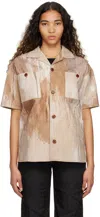 Andersson Bell Beige Tawney Printed Shirt In Sand