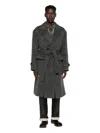 Andersson Bell Belted Coat In Gray